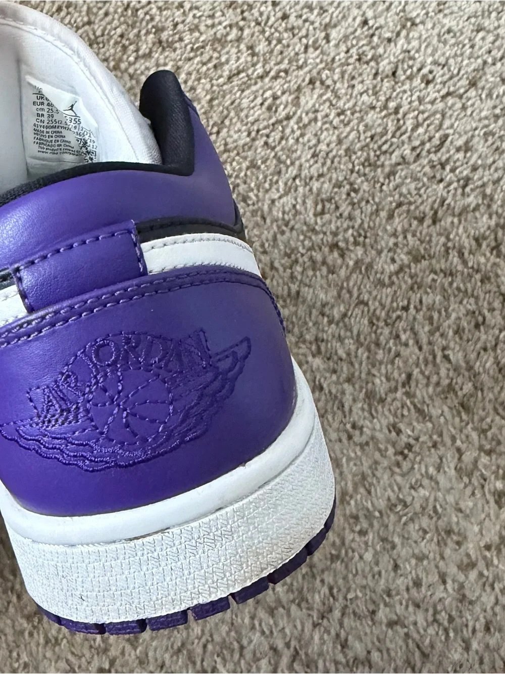 Low Top Sneakers in Purple/Black - Men/Women